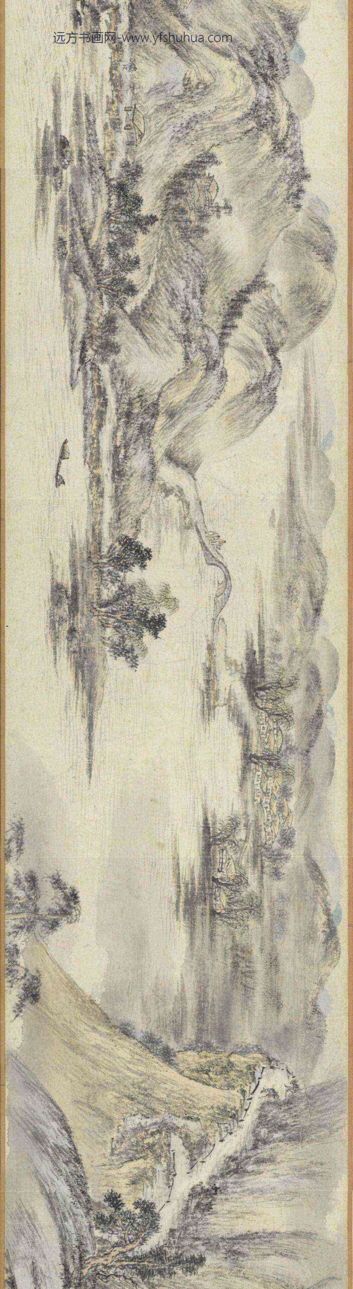 明周龙千里江程图卷_