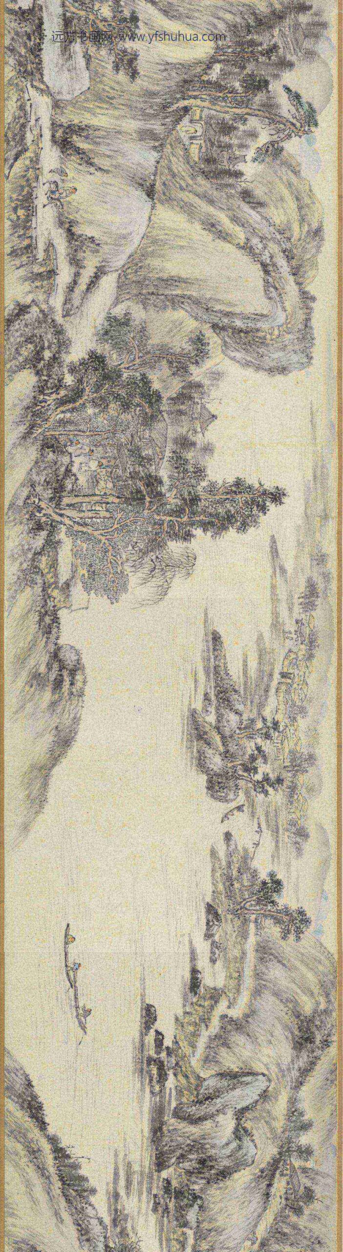 明周龙千里江程图卷_