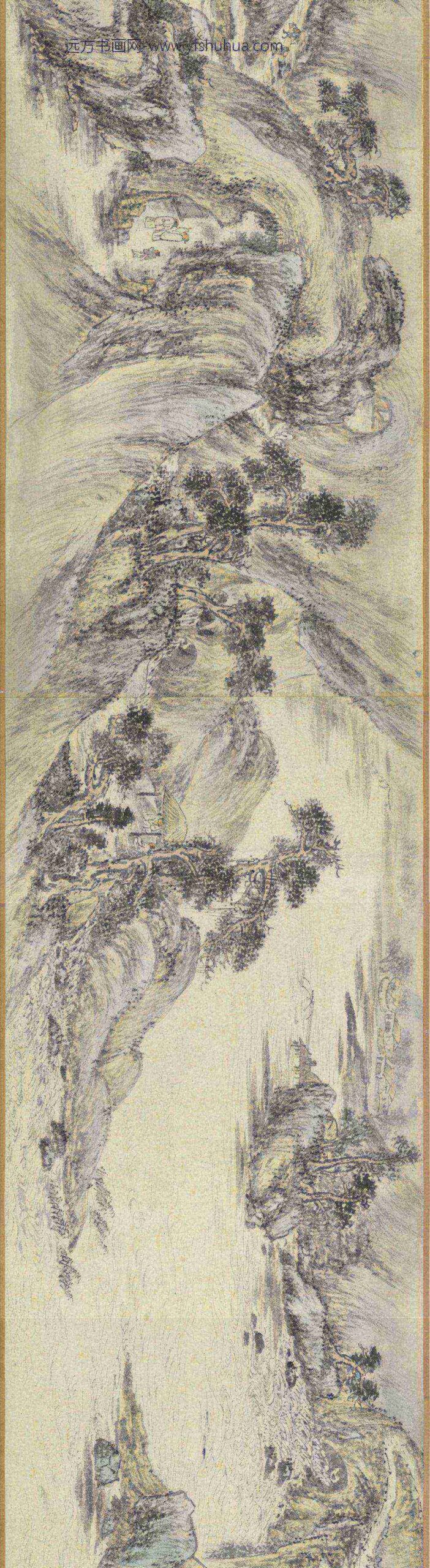 明周龙千里江程图卷_