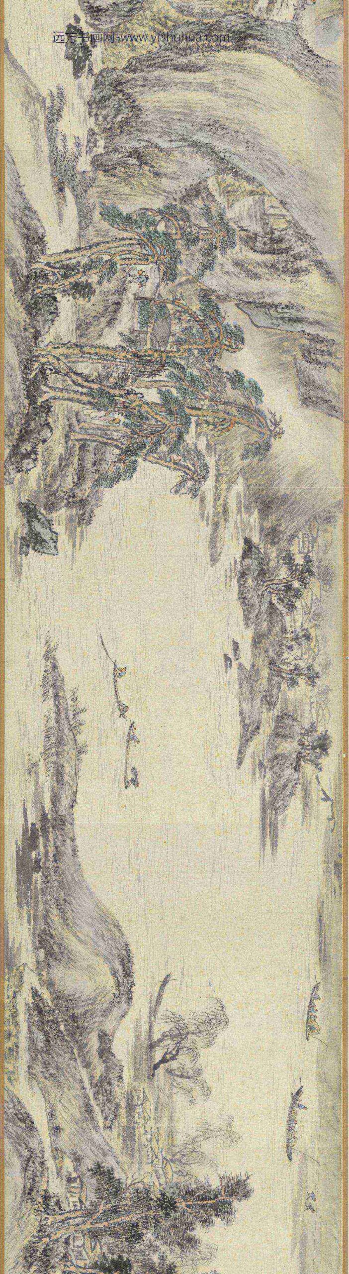 明周龙千里江程图卷_