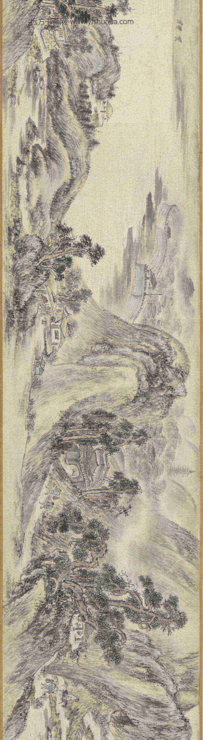 明周龙千里江程图卷_