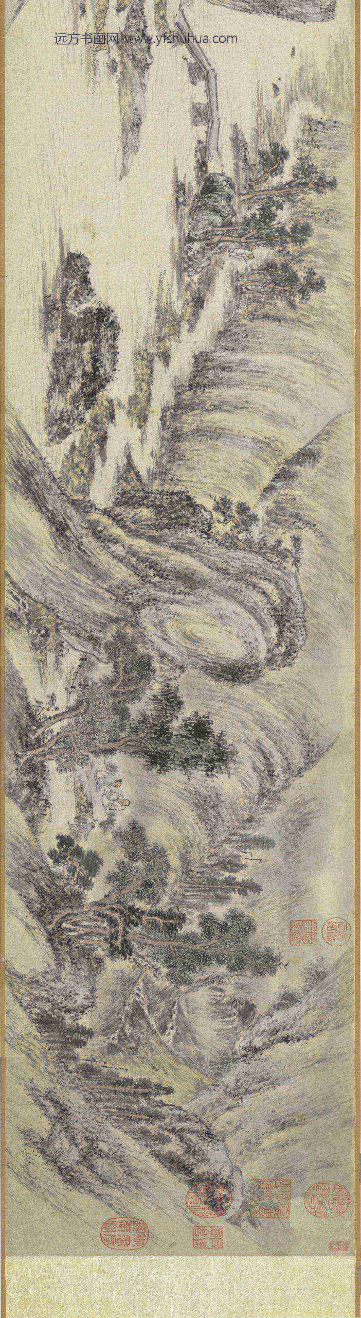 明周龙千里江程图卷_