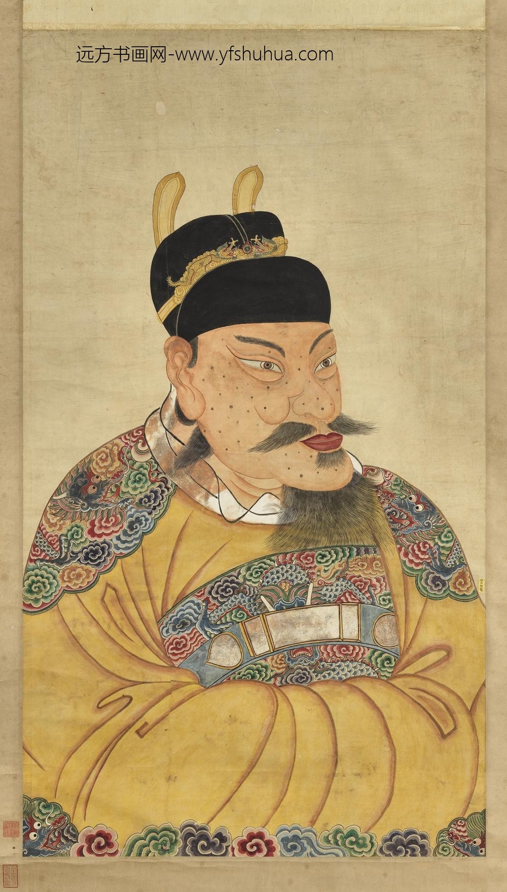 明太祖半身像（二）轴