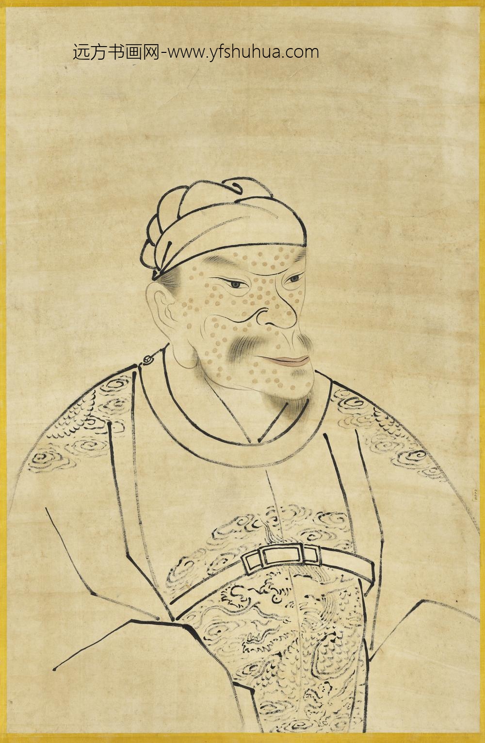 明太祖半身像（四）轴