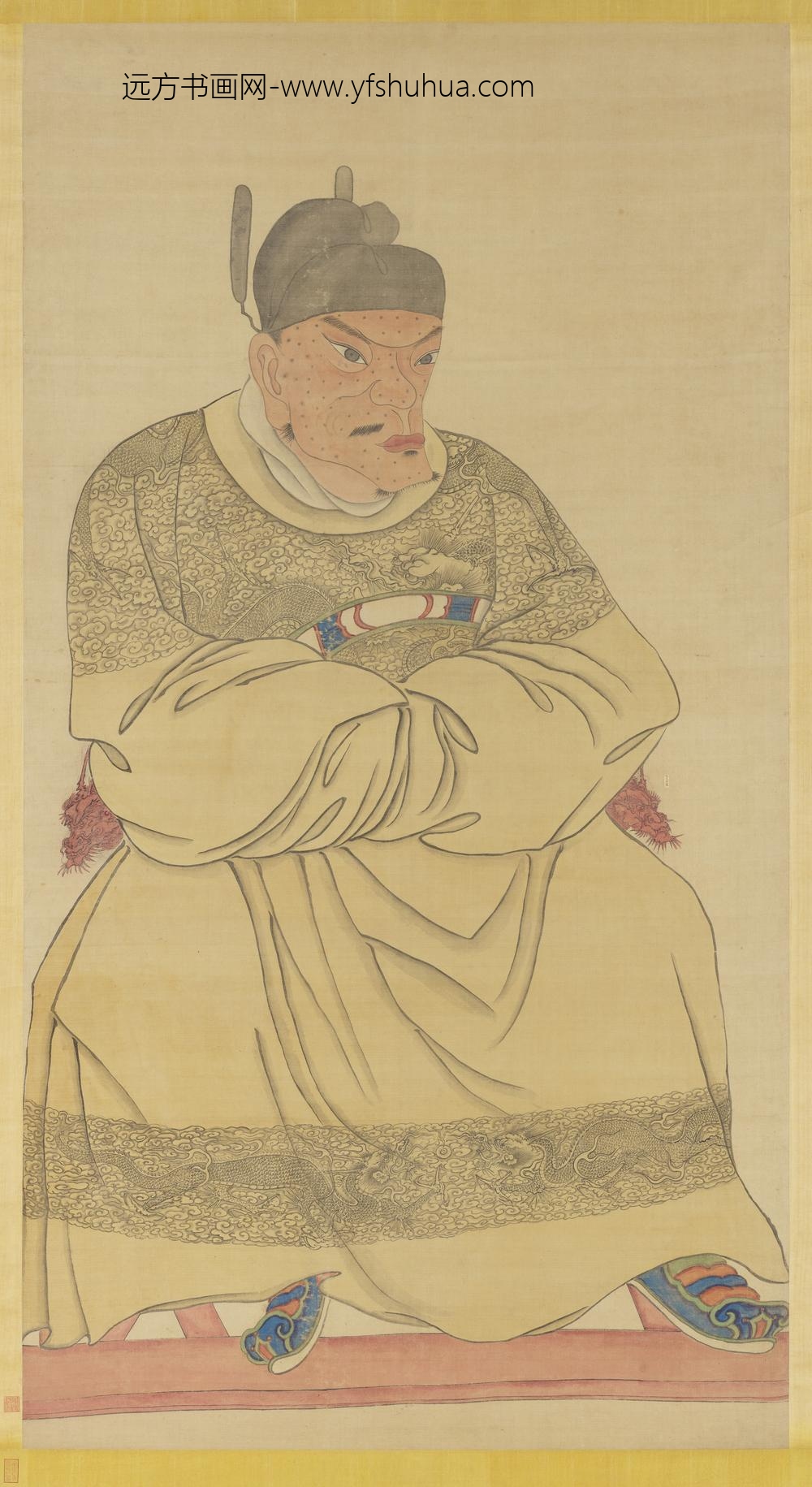 明太祖坐像（三）轴