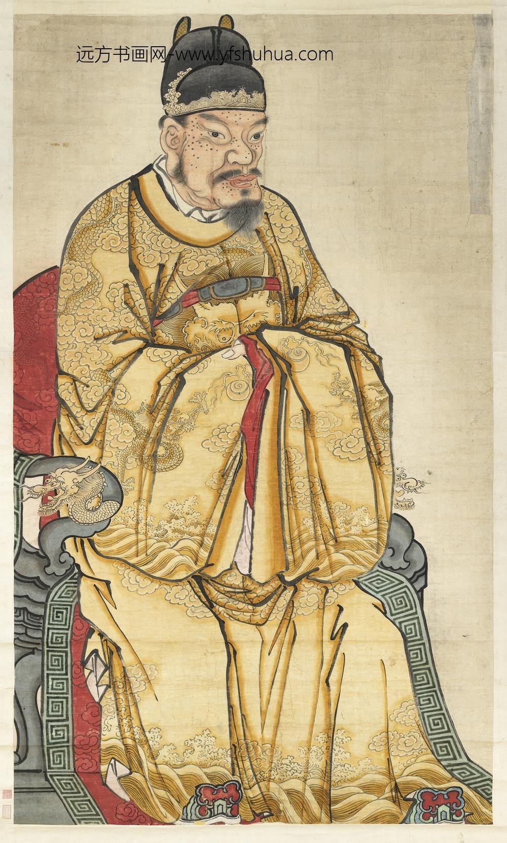 明太祖坐像（六）轴