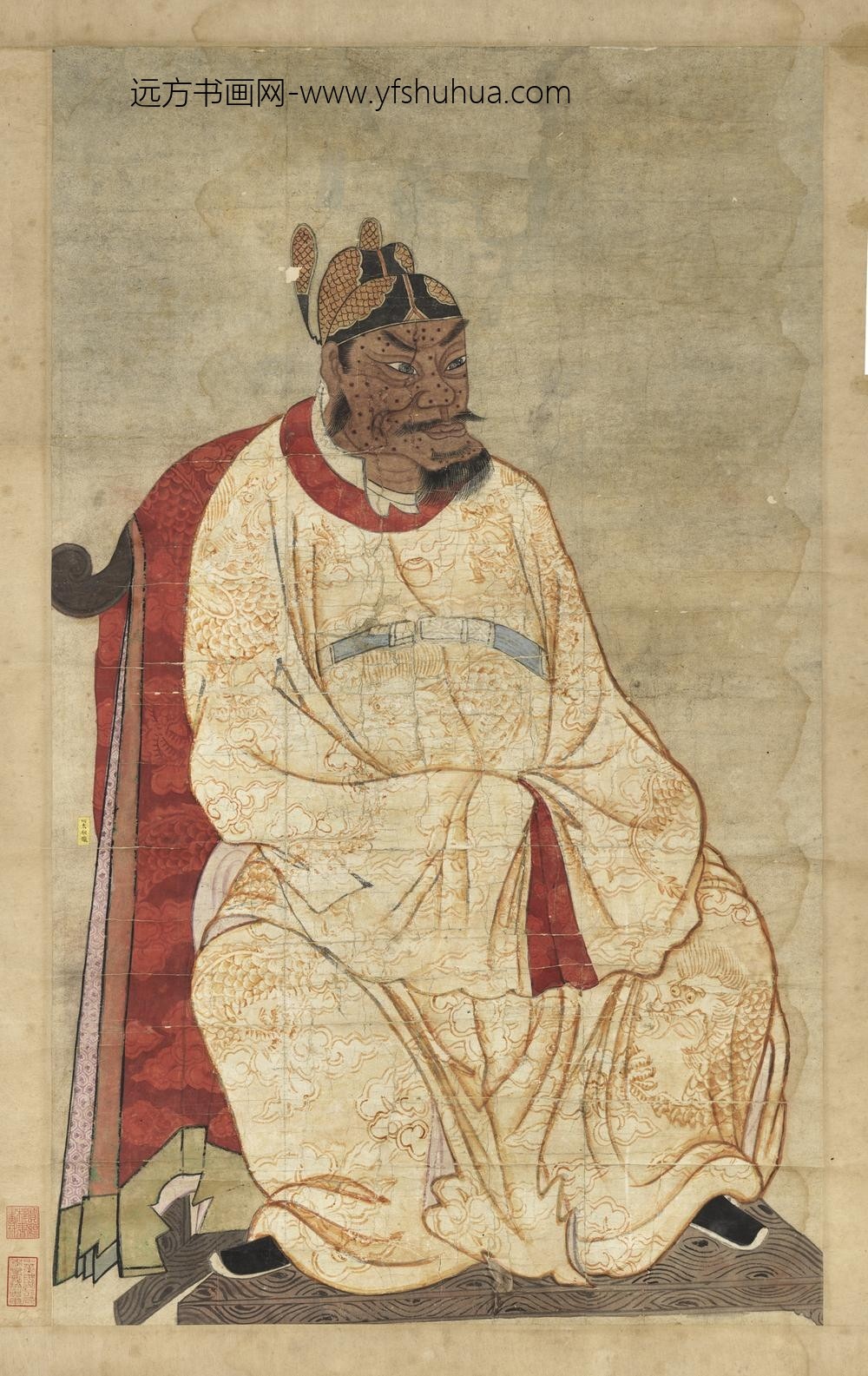 明太祖坐像（四）轴