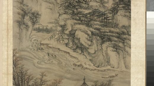 明张经画山水册 泛舟上流.jpg