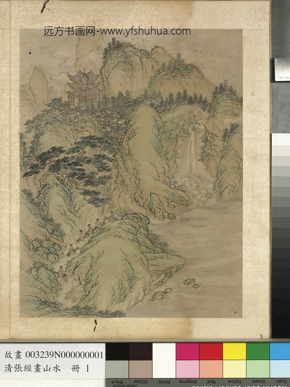 明张经画山水册-策驴寻胜