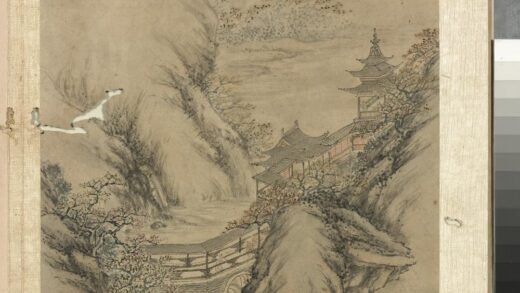 明张经画山水册 连廊迭楼.jpg