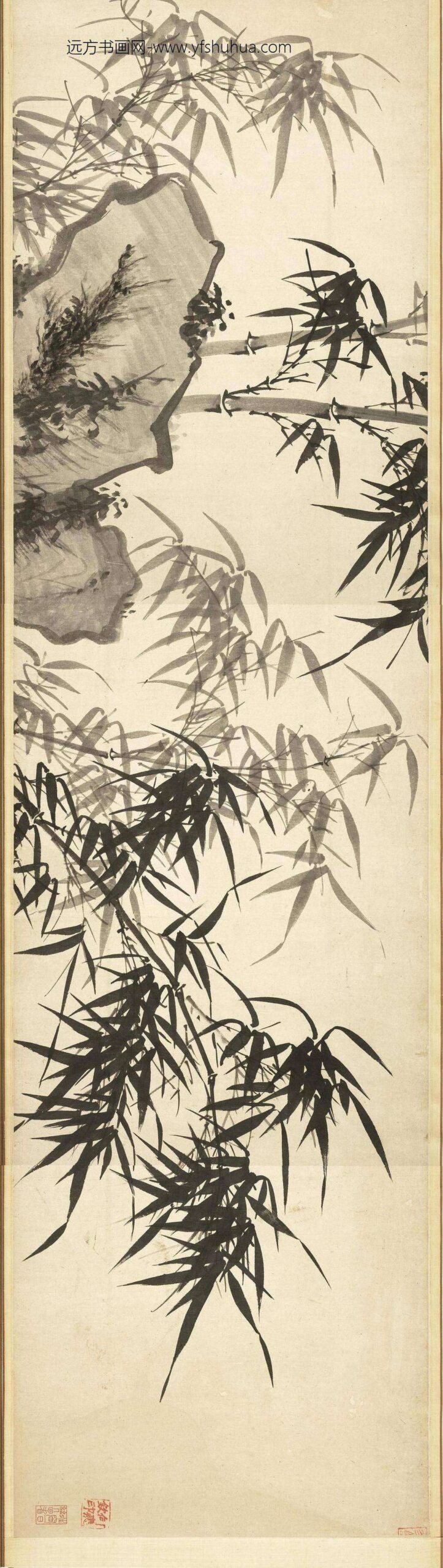 明徐源清风使节图卷_