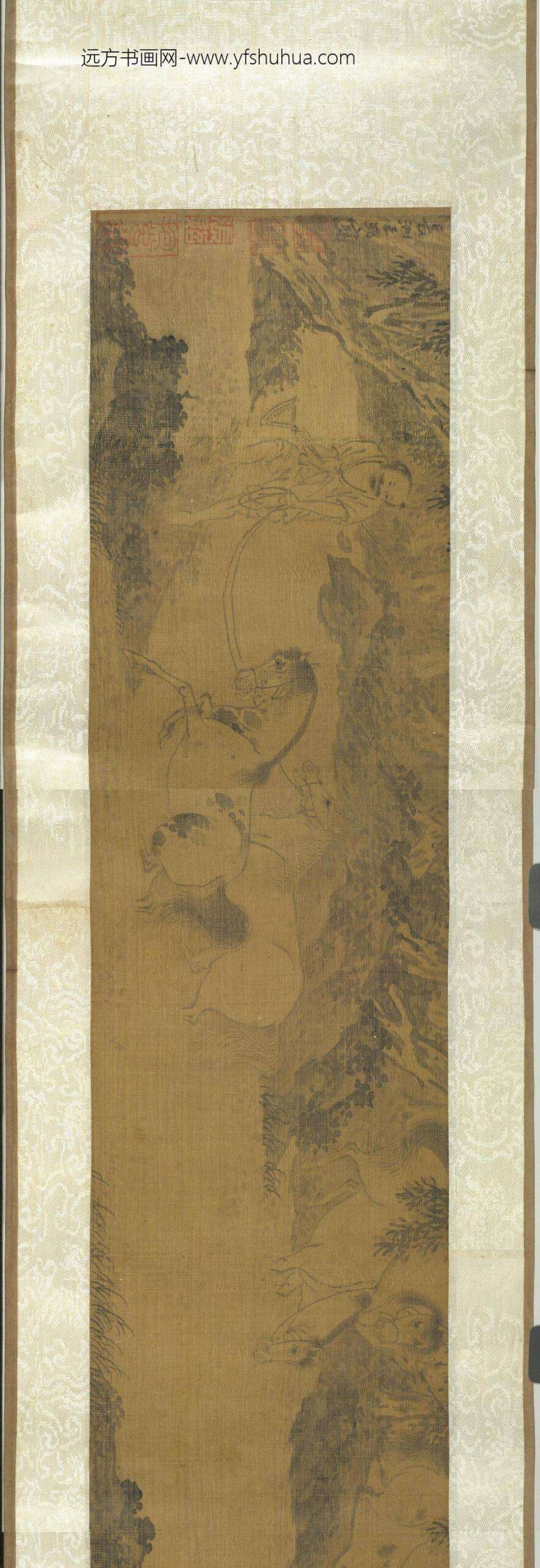 明王式天闲十二图卷_