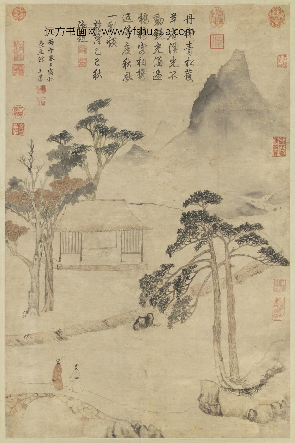 明王綦溪桥红树轴