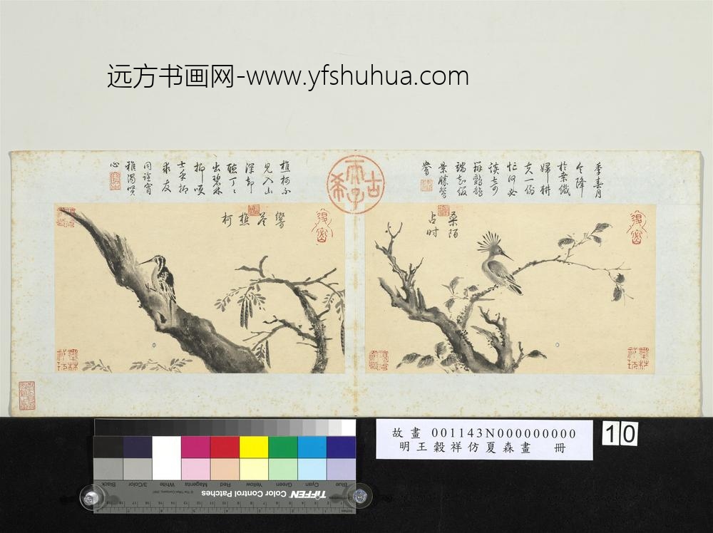 明王谷祥仿夏森画册-桑陌占时