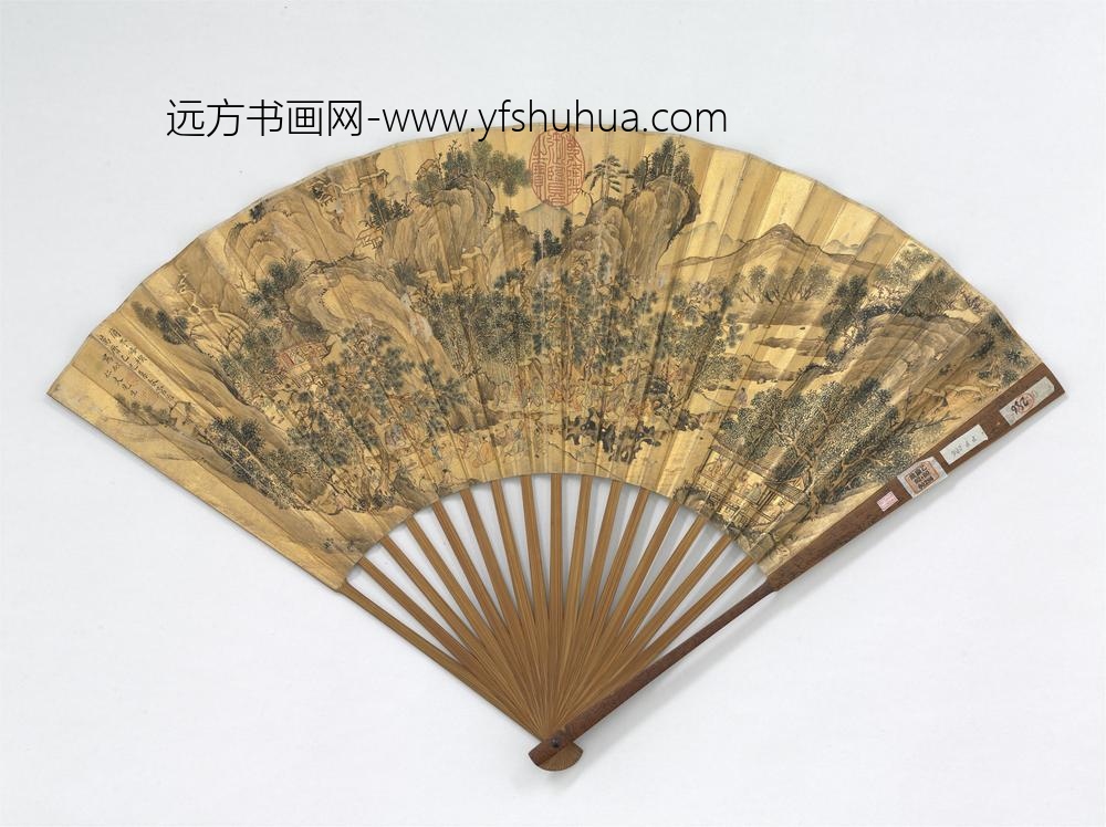 明管治画修禊图文谦光书兰亭序-