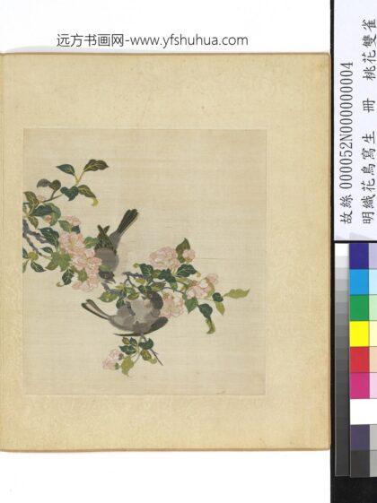 明织花鸟写生册 桃花双雀.jpg