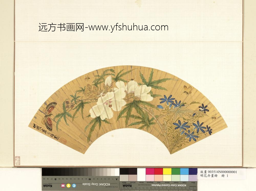 明花卉画册册-明陈洪绶花卉