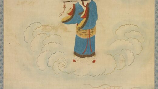 明顾绣八仙庆寿挂屏（七）韩湘子轴.jpg