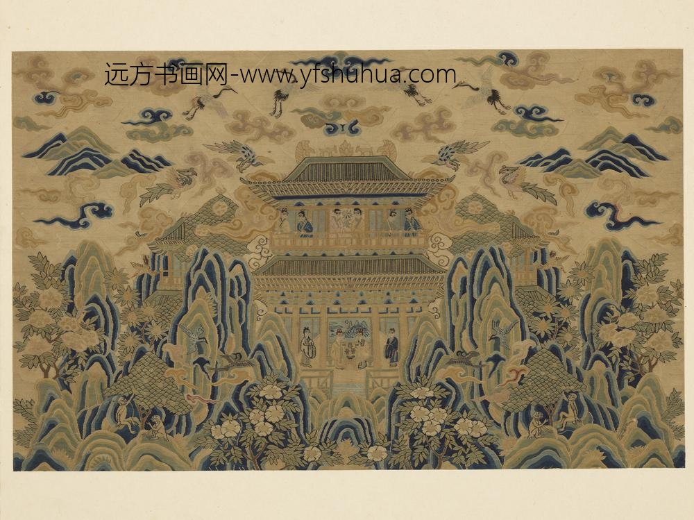 朱克柔-镂绘集锦册-仙山楼阁