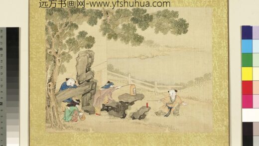 欢洽寰区册 燃竹图.jpg