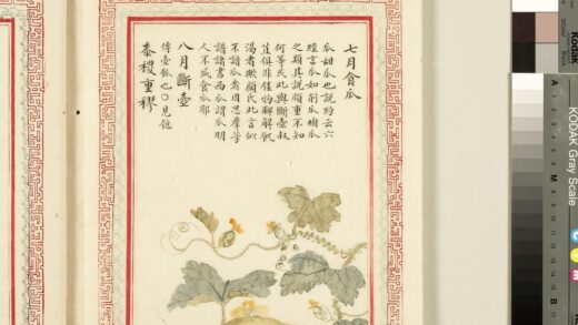 毛诗品物图考（一）册 七月食瓜八月断壶黍稷重穋 2.jpg