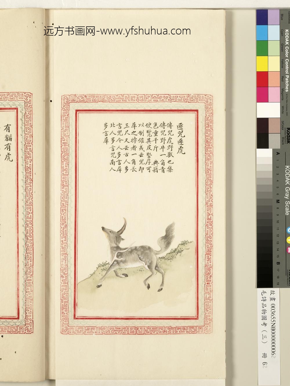 毛诗品物图考（三）册-匪兕匪虎有猫有虎献其貔皮赤豹黄罴-()