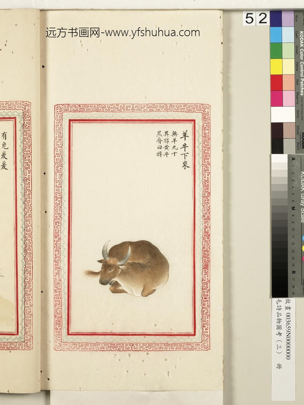 毛诗品物图考（三）册-羊牛下来-