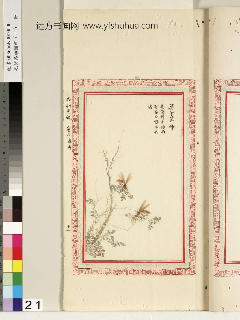 毛诗品物图考（四）册-莫予荓蜂-