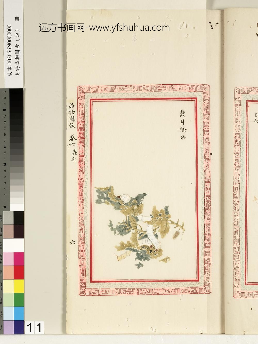 毛诗品物图考（四）册-蚕月条桑-