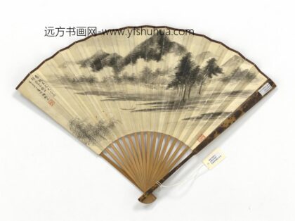 民国冯迥拟米山水吴湖帆行书五言诗 1.jpg