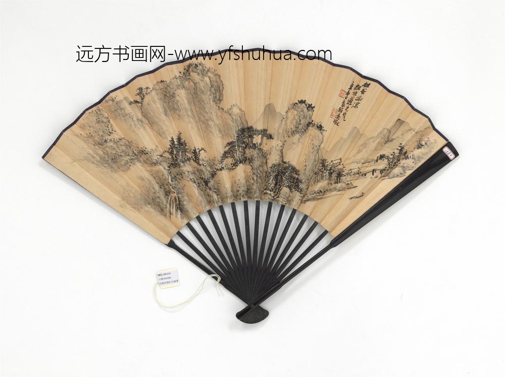 民国吴征松谷幽深汪洛年溪山野屋-