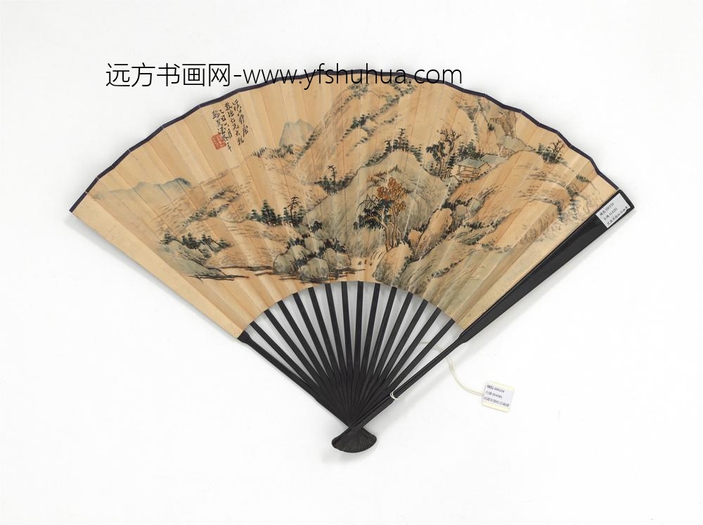 民国吴征松谷幽深汪洛年溪山野屋-