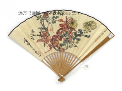 民国吴征樊浩霖张石园合作秋花高时丰篆书七言绝句 1.jpg