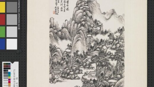 民国吴征水墨山水轴.jpg