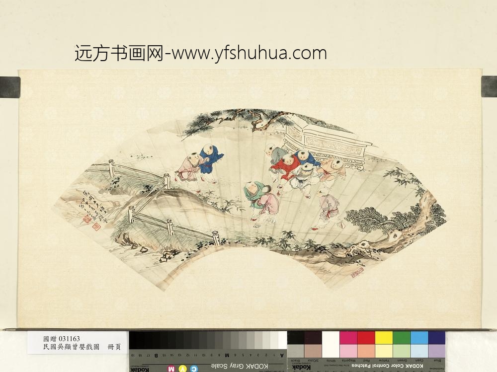 民国吴显曾婴戏图单片