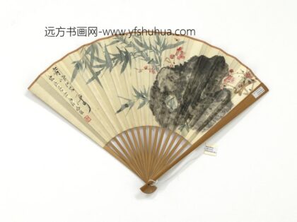 民国唐云梅竹灵石徐廉夫行草五言律诗 1.jpg