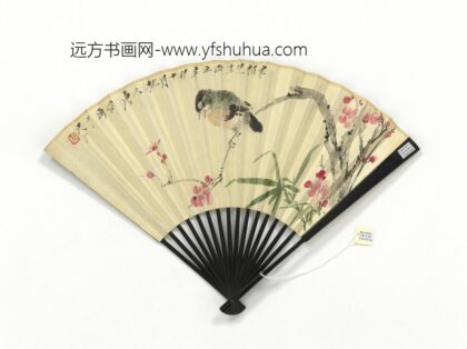 民国唐云梅鸟白蕉行书李白上李邕诗 1.jpg