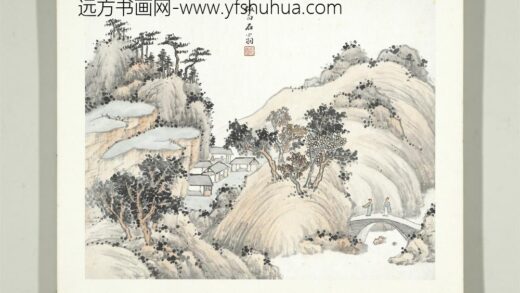 民国张克龢山水册册仿白石翁山水.jpg