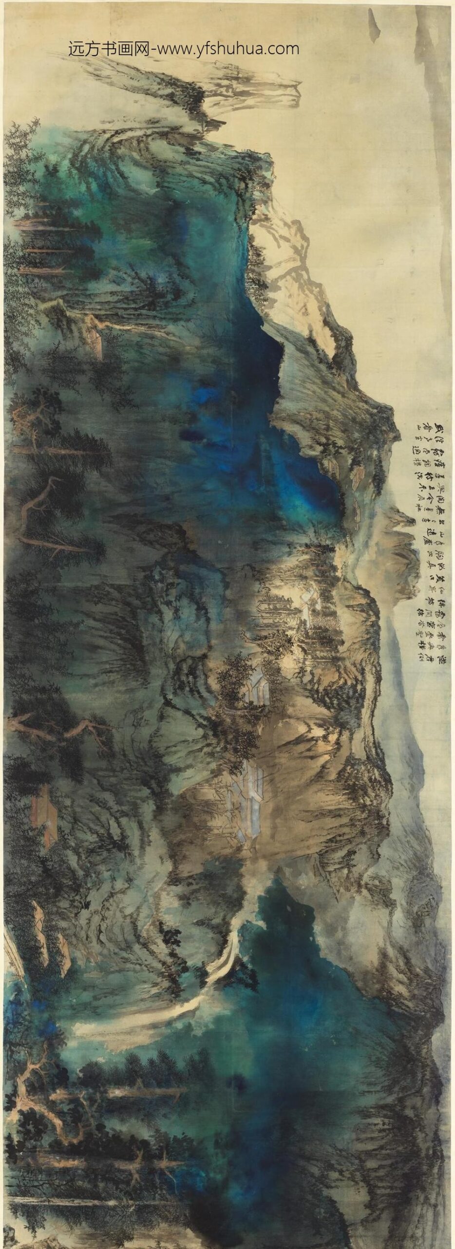 民国张大千庐山图卷_