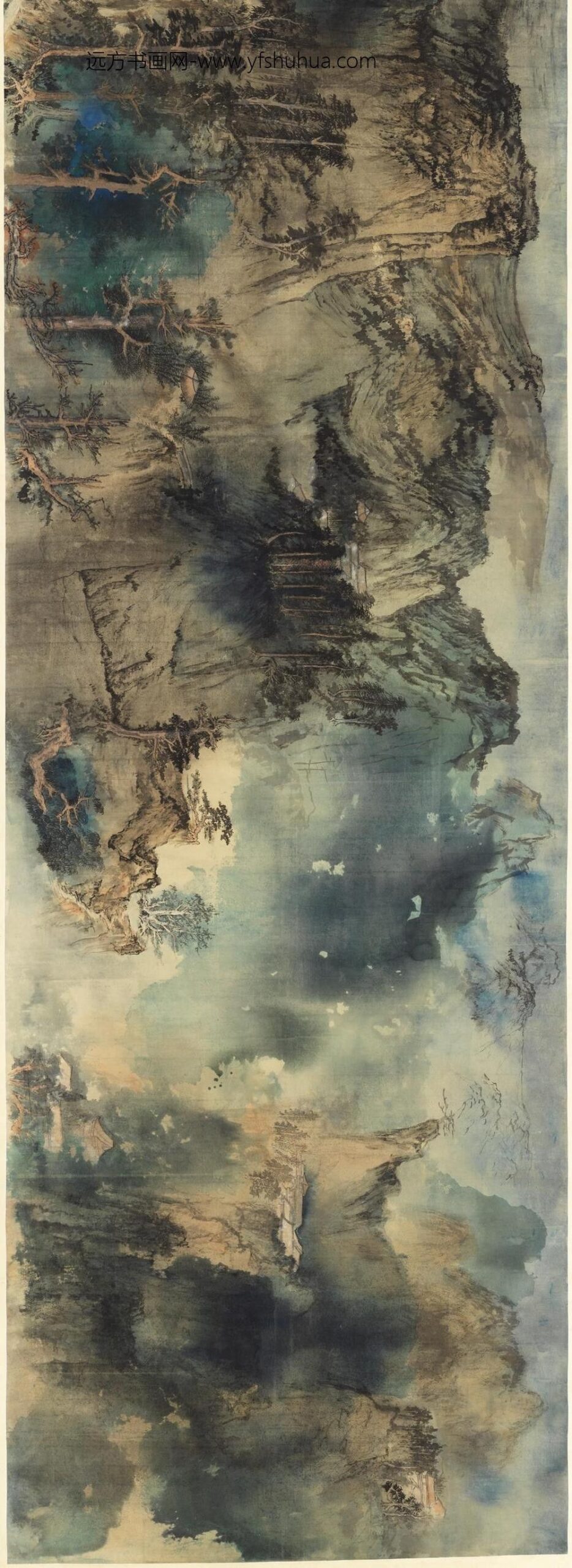 民国张大千庐山图卷_