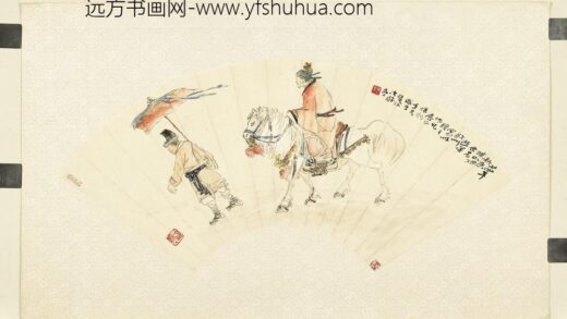 民国张聿光人骑图单片.jpg