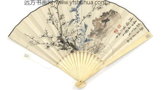 民国汤涤画梅章炳麟书赵叔灵诗 1.jpg