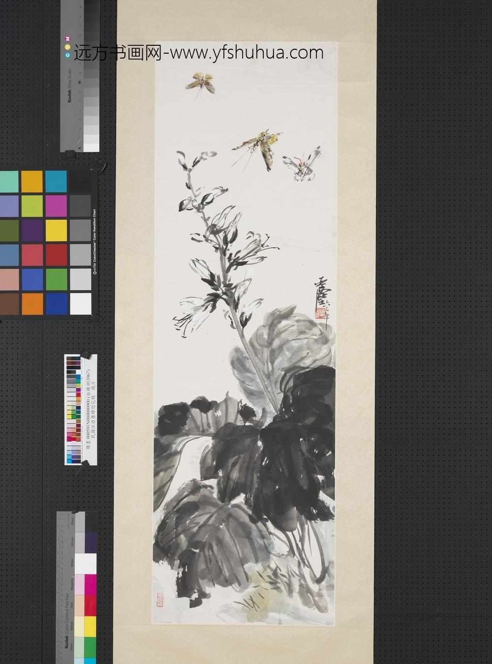 民国汪亚尘蝶恋花娇镜片