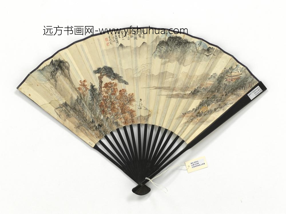 民国胡佩衡乱山烟霭王雪涛画花鸟-