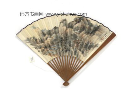 民国萧愻秋山图周肇祥行书七言诗 1.jpg