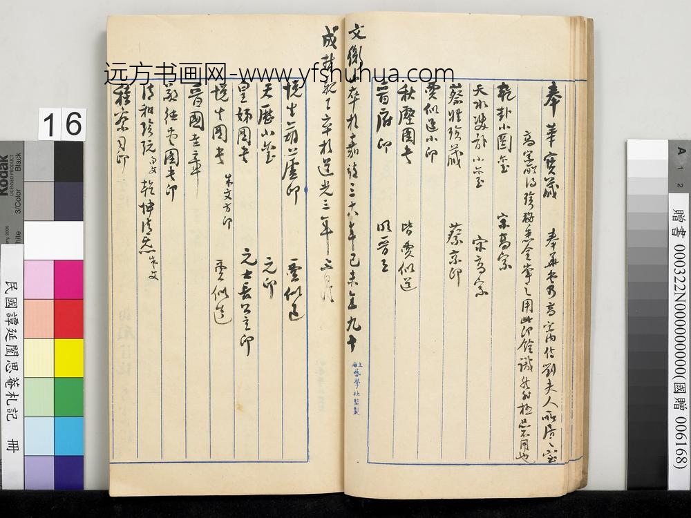 民国谭延闿思庵札记册-