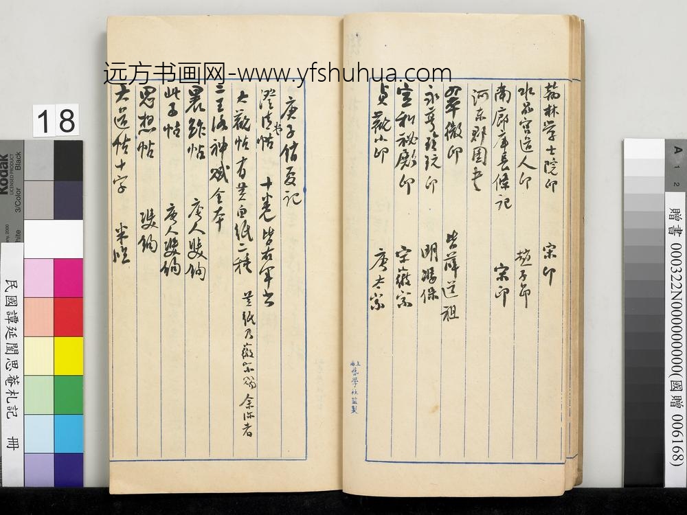 民国谭延闿思庵札记册-