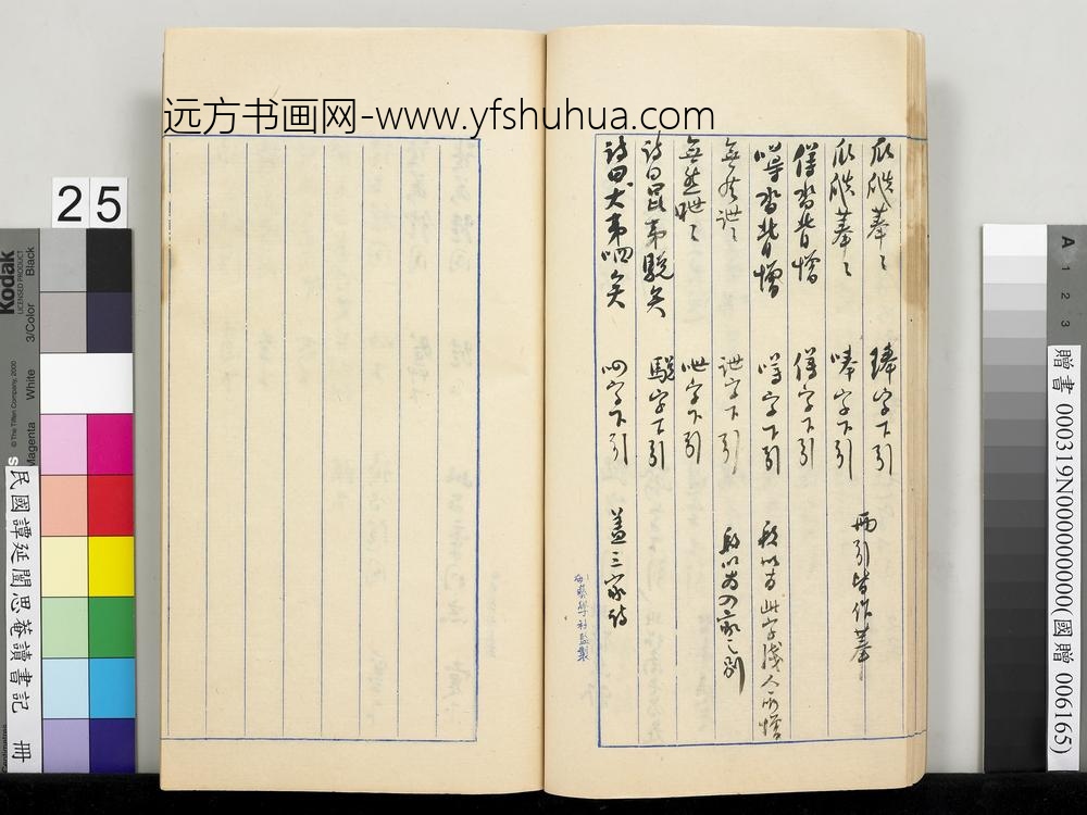 民国谭延闿思庵读书记册-