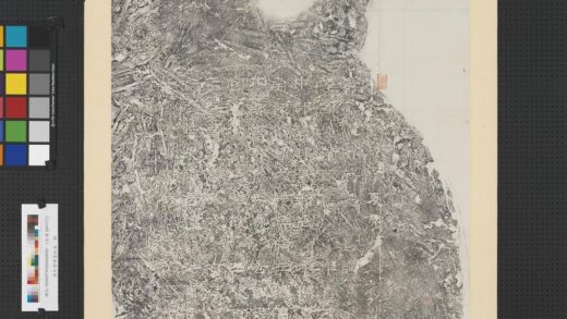 汉竹叶碑墨拓本轴.jpg