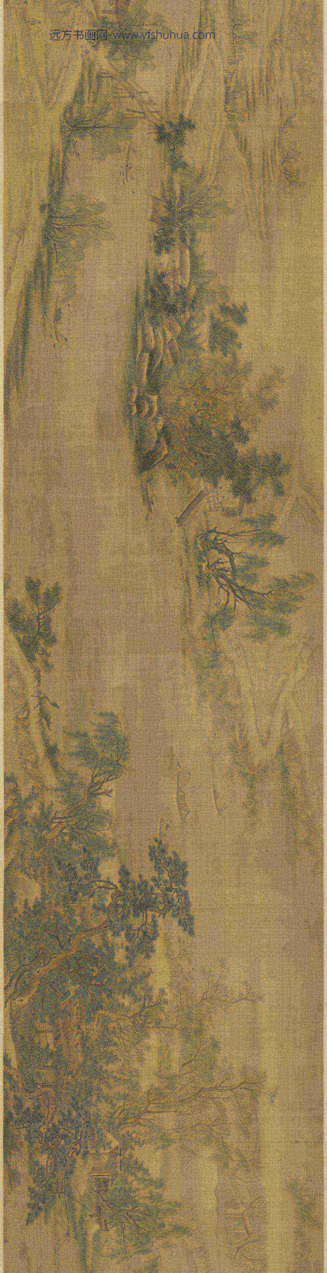 江乡农作图卷宋赵士雷绘_